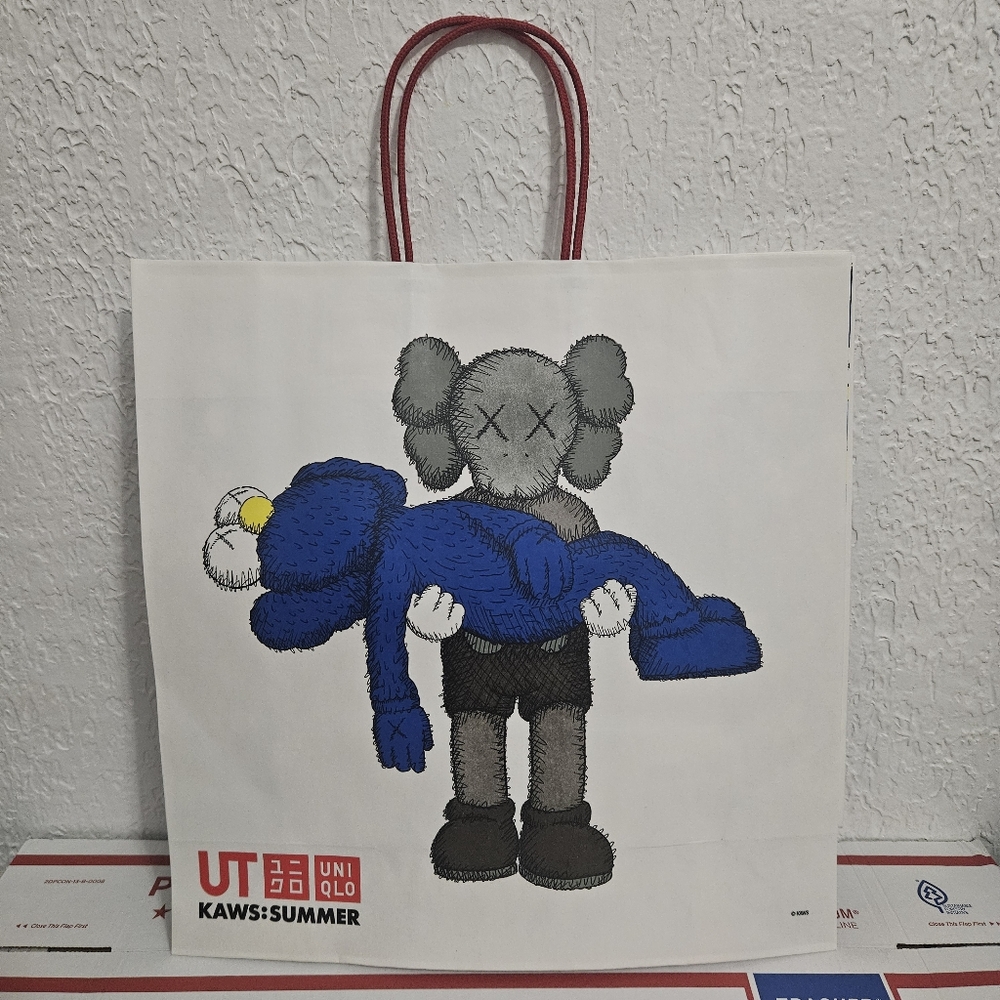 KAWS Uniqlo Paper Bag